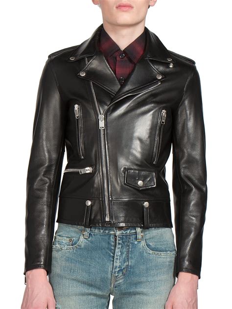 saint laurent leather jacket